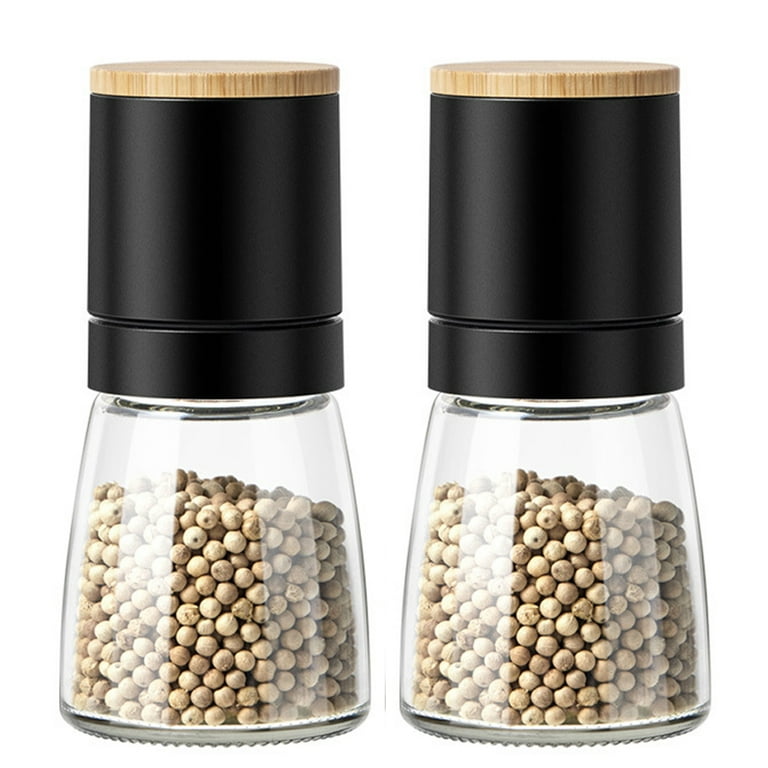 Mini Salt and Pepper Grinder, Small Tiny Adjustable Coarseness Ceramic Salt  Grinder Portable Handy Spice Pepper Mill Shaker For BBQ Party Lunch Bag  Kitchen Chef Gifts 