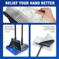 thumbnail image 7 of JEHONN Dustpan and Broom Set with Long Handle Transparent Cover Blue, 7 of 7