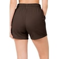 thumbnail image 3 of Niobe Clothing Womens French Terry High Waist Cotton Shorts, 3 of 5
