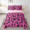 thumbnail image 2 of Castle Fairy Animal Cattle Print Bedding Comforter Set 7-Piece for Female Men,Abstract Cow Bull Print King Bedding Sets,Rustic Farmhouse Ultra Soft Bed Sheets,Breathable Home Decor,Reversible, 2 of 8