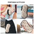 thumbnail image 5 of Honeii Chicken With Floral Print Neoprene Glasses Case,Spacious for Sunglasses and Eyeglasses,Zipper Eyeglass Case With Belt Clip, 5 of 5