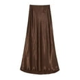 thumbnail image 6 of yillto Silky Satin Skirts for Women Elastic High Waist Maxi Skirt 2025 Trendy Summer Casual Formal Work Skirts, 6 of 7