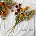 thumbnail image 3 of 5-Pack Artificial Hydrangea Flowers - Pink Realistic Plastic Flower Stems, Handmade Flower Stems for Halloween, Fall Home Decor, DIY Arrangements, Table Decorations, 3 of 5