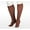 Brown, variant on Juzo Soft Knee High 20-30mmHg Closed Toe, V, Chocolate
