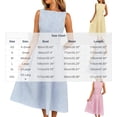 thumbnail image 6 of FRSASU Women's Striped Dress Sleeveless Round Neck Midi Dress Drop Waist Flared Swing Pleated Casual Beach Vacation Sundresses Yellow, 6 of 6