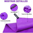 thumbnail image 5 of Toalla Deportiva, Toalla Microfibra 3PCS, Toalla Gym Suave y Ligero para Natacion, Deporte, Baño, Viajes, Yoga, Etc, con Una Bolsa, 3 Tallas (76 * 152cm+40 * 80cm+30 * 30cm, Violeta), 5 of 5