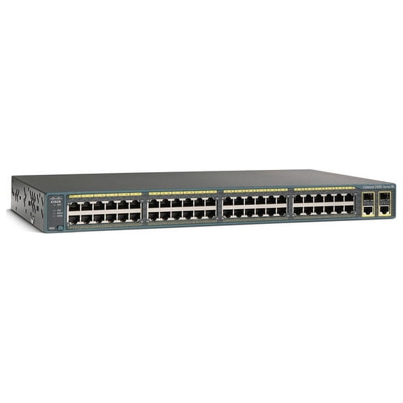 Pre-Owned Used Cisco WS-C2960 48TC-S Catalyst 2960-Plus 48TC-S Managed Switch - 48 Ethernet Ports & 2 Combo Gigabit SFP Ports 1 Year Warranty