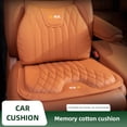 thumbnail image 2 of Cojín de asiento de coche de cuero transpirable con soporte de cintura para Renault Megane 2 3 4 Twingo Clio Talisman Captur Trafic, 2 of 5
