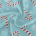 thumbnail image 2 of Coolnut 60 Inch Round Tablecloth - Christmas Candy Canes Waterproof Spill-Proof Table Cloth with Lace Washable Fabric Table Cover for Dining Tables, Kitchen and Parties House Decor, 2 of 7