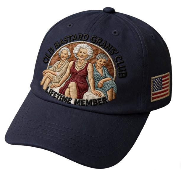 Gorra de béisbol vintage de miembro del Old Bastard Grans' Club