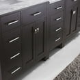 thumbnail image 5 of Virtu MD-2193-BGSQ-GR-002 Caroline Parkway 93 Inch Double Bathroom Vanity Set In Grey, 5 of 9