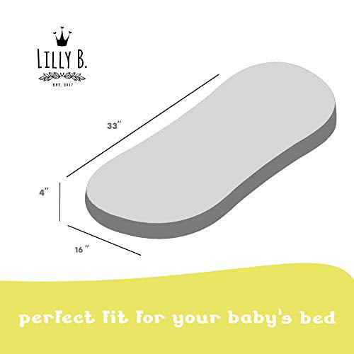 Pack of 3-100% Organic Cotton Bassinet Sheets with Waterproof Mattress Protector for Baby Boys and Girls Lilly B Certified by GOTS and Oeko TEX
