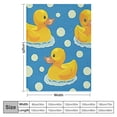 thumbnail image 4 of nygtbtfer Cute Duck Flannel Blanket, All Season Soft Cozy Plush Bed Throw fit Bedroom Living Room Sofa Couch Bedding Office Cinema Farmhouse Beach Yoga Travel  White, 4 of 6