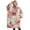 Pink Bichon Frise, variant on Oversized Wearable Blanket Hoodie,Paw Prints and Bones Sherpa Blanket Hoodie with Super Pockets,Super Warm Fuzzy Pullover for Women & Men