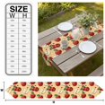thumbnail image 3 of Farmhouse Apples Table Runner Linen Burlap Table Runner 90 Inches Long Country Tropical Fruits Watercolor Dresser Scarves for Kitchen Island Coffee Dining Party Wedding Banquet Holiday Decor 13"x90", 3 of 8