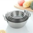 thumbnail image 7 of SLYNSHome Double Ear Snack Bowl,Stainless Steel Mixing Bowl Rice Wine Fruit Salad Snack Bowls Tableware Sauce Dishes Food Plate Kitchen Utensils - 3.5 inch, 7 of 7