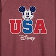 thumbnail image 3 of Disney - Americana - Mickey Usa - Women's Lightweight French Terry Long Sleeve Shirt, 3 of 5