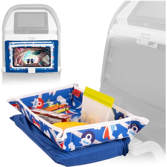 Bandeja de viaje Lusso Gear Kids Airplane con bolsillos