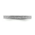 thumbnail image 4 of Solid 925 Sterling Silver Stackable and Diamonds Ring Eternity Band Size 7 (.191 cttw.), 4 of 6