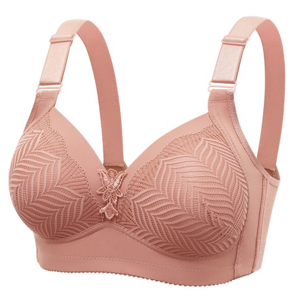 Full-Figure Bra Women Back-Smoothing Bra Feature V-Neck Longline Bra Style W-945 Gray XXL