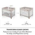 thumbnail image 4 of Evenflo Eris One-Hand Playard with Bassinet (Truffle Taupe), 4 of 7