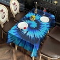 thumbnail image 2 of Blue Tie Dye Mandala Pattern Rectangle Tablecloth 60"x120",Waterproof Polyester Rectangle Table Cloth, Wipeable Spillproof Polyester Tablecloth for Dining, Camping, Indoor and Outdoor, 2 of 6