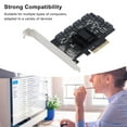 thumbnail image 4 of PCIe 3.0 X4 à 3 Cartes, 6 Ports PCIe vers Carte d'Extension ASM1166 pour PC TXB113 Double Rangée, TXB119 Rangée Unique, 4 of 7