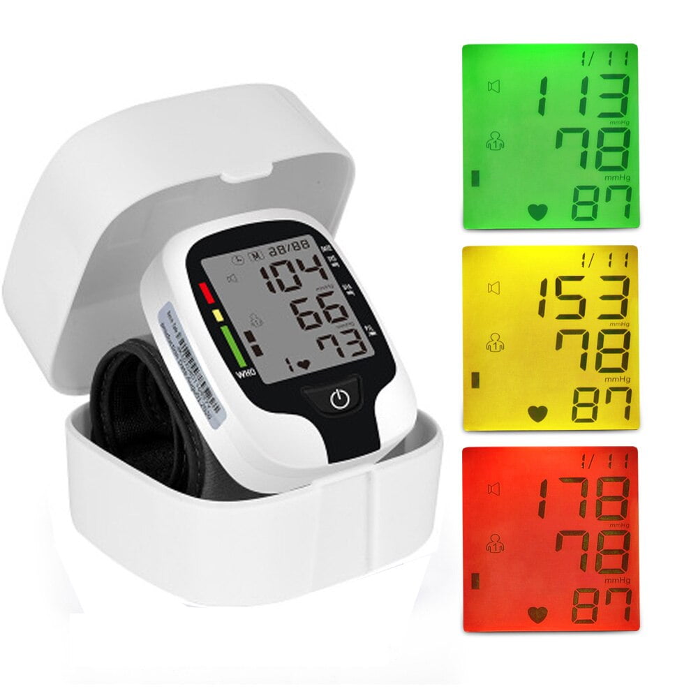 Blood Pressure Monitor Fully Automatic Accurate Wrist Blood Pressure Monitor with Wristband Automatic Wrist Electronic Blood Pressure Monitor Perfect for Health Monitoring