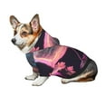 thumbnail image 7 of Honeii Bird 1 Print Small Dog Hoodies Pet Hooded Sweatshirts Fall Winter Puppy Cat Sweaters Warm Clothes for Small Dogs Outfits Costume-Large, 7 of 7