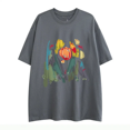 thumbnail image 1 of Camisetas de manga corta de algodón puro liuwei estilo americano corte holgado ropa de verano, 1 of 4