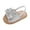 Silver, variant on Zwiiyzr 2024 Baby Girls Sandals Infant Toddler Shoes Open Toe Ankle Strap Summer Outside Wear Non-Slip Breathable Sandals 6-12 Months Gold