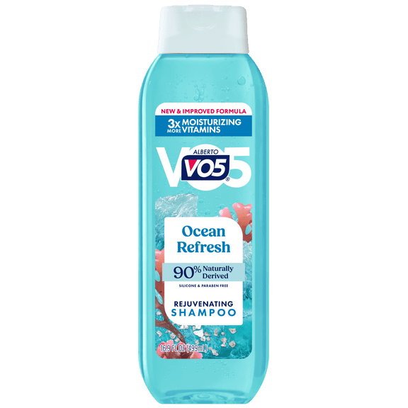 Alberto VO5 Ocean Refresh Rejuvenating Shampoo with Sea Minerals, Paraben Free, Silicone Free, Vitamin-Enriched Formula for Soft & Healthy Hair