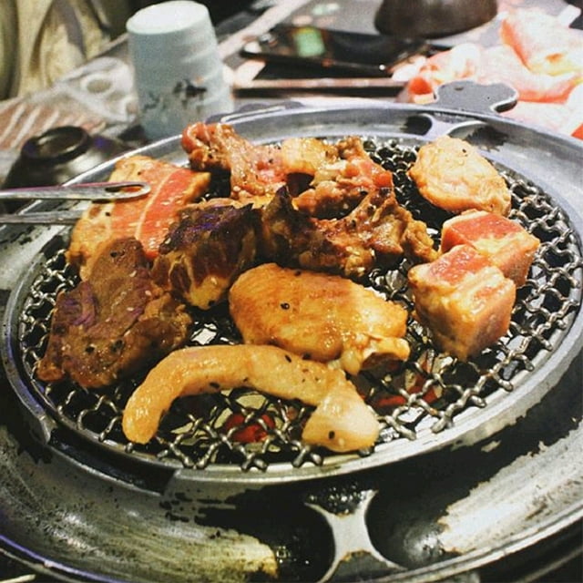 Grille Ronde en Acier Inoxydable pour Barbecue, Filet de Rôtissage, Poêle de Cuisson Antiadhésive