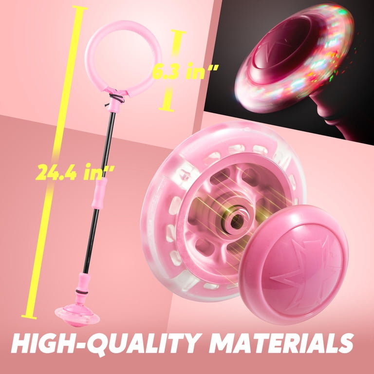 Joyfy Pink Ankle Skip Ball with Flashing Lights, Ages 5+ photo 3