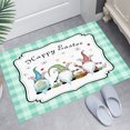 thumbnail image 3 of CoreLiving Spring Doormat for Outdoor Entrance Absorbent Non Slip Coir Rug with Easter Floral Bunny Design Happy Easter Welcome Mat for Front Porch Patio Decor Indoor Home Kitchen Entryway 16"x24", 3 of 8