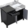 thumbnail image 5 of Lexora Home Zilara 42" Single Marble Top Bathroom Vanity with Chrome Faucet, 5 of 15
