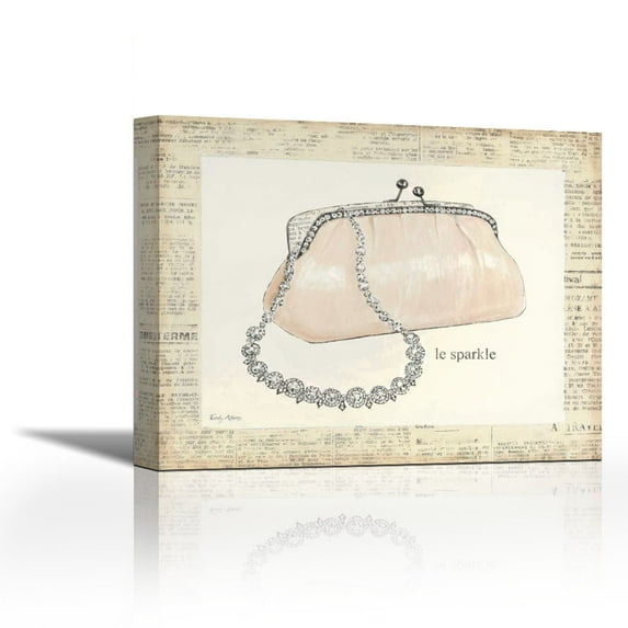 From Emilys Closet II - Contemporary Fine Art Giclee on Canvas Gallery Wrap - wall décor - Art painting - 15 x 12 Inch - Ready to Hang