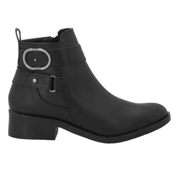 Botines REAL JUNGLE Mujer Tacon Bajo Casuales negro 23.5