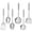 6Pcs:Stainless Steel, variant on Ihvewuo 6 Pcs Cooking Utensils Set Stainless Steel Kitchen Utensil Set Heat Resistant Wok Utensils Set Versatile Kitchen Cooking Utensils Set for Home Kitchen Cooking