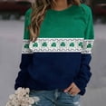 thumbnail image 5 of St. Patrick's Day Sweatshirts for Women Long Sleeve Crewneck Irish Sweatshirts Irish Clover Shirts for Women Green Shirts for Women Irish Gift Casual Loose Long Sleeve Fit Tops(Navy,S), 5 of 6