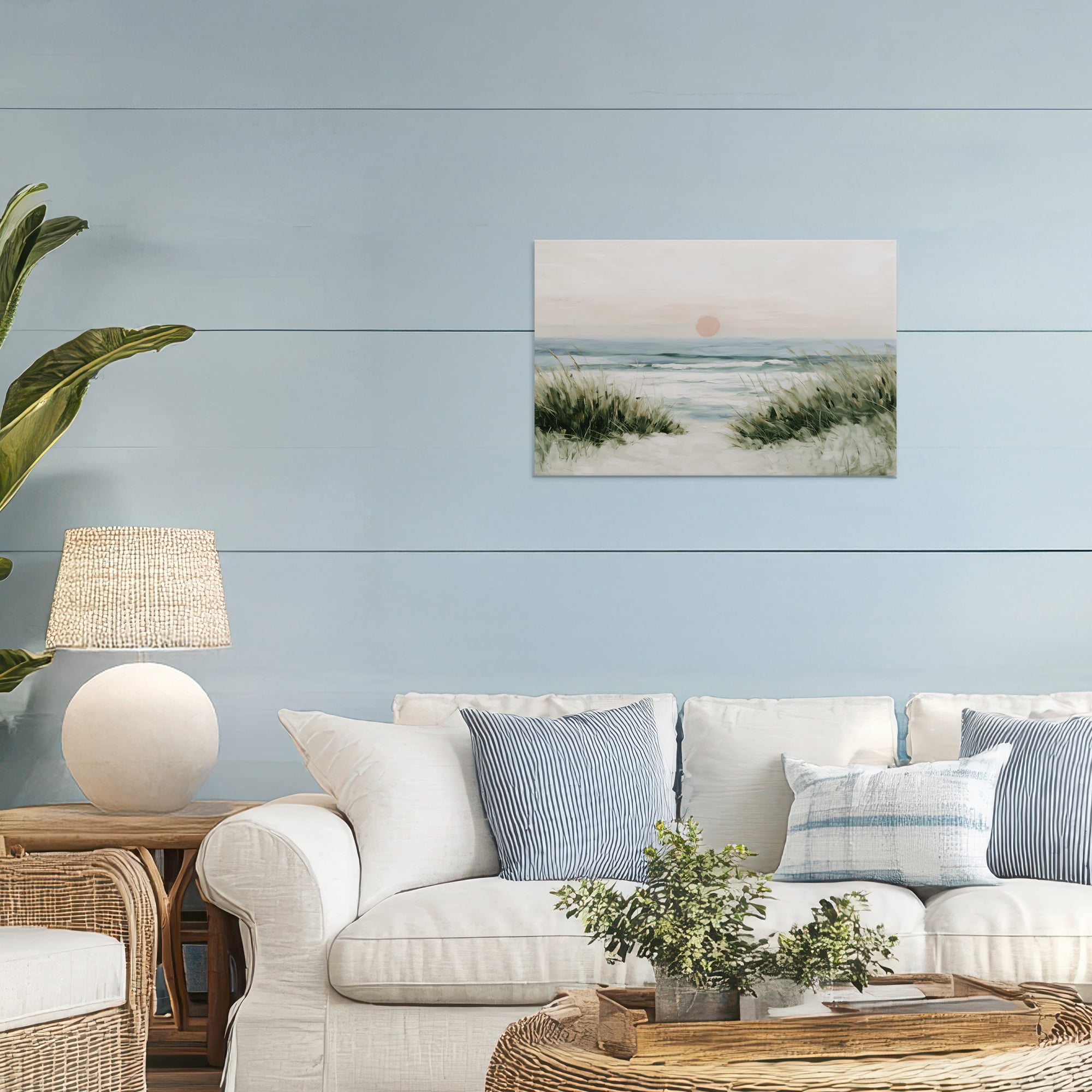 Stupell Industries Coastal Dunes with Wild Beach Grass Canvas Wall Art, design by Chromatic Storm Studio