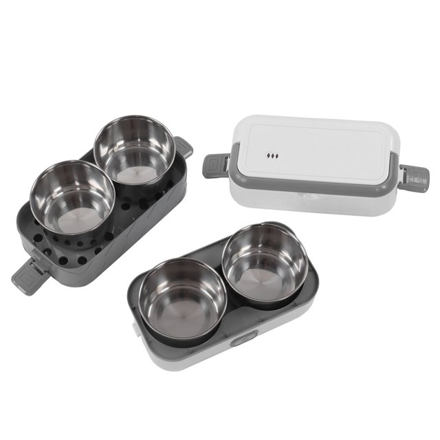 200W Electric Lunch Box Double Layer Heated Lunch Boxes Portable Food Warmer for Car Home and Work US Plug 110V 50HZ