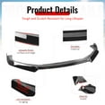 thumbnail image 4 of Ikon Motorsports 3PCS Front Lower Bumper Chin Lip Spoiler Splitter Added on Bodykit Compatible With 2018-2021 Honda Accord 10th Gen Sport PP Polypropylene IKON V3 Style Gloss Black 2019 2020, 4 of 9