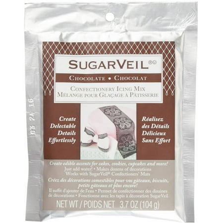 Toltec Chocolate Icing Glass - SugarVeil Icing Powder 3.7oz-Chocolate