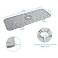 thumbnail image 2 of EEEkit Silicone Sink Splash Guard, 5.5 x 14.6" Faucet Splash Guard, Kitchen Drip Catcher with Slope & Drain Outlet, Gray, 2 of 6