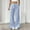 Sky Blue, variant on LADIGASU Women'S Striped Lace-Up Cotton And Linen Straight-Leg Casual Pants