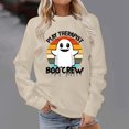 thumbnail image 5 of WEAIXIMIUNG Robe Sweat à Manches Longues Mode Femme Spectre Manches Longues Col Rond Chandail à Capuchon, 5 of 5