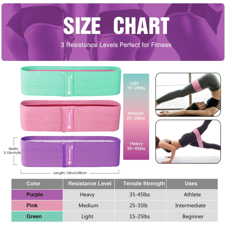 Booty band size guide sale