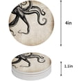 thumbnail image 1 of FMSHPON Ocean Theme Giant Octopus Mythical Nautical Sea Monster Life Set of 4 Round Coaster for Drinks, Absorbent Ceramic Stone Coasters Cup Mat with Cork Base for Coffee Table Bar Decor, 1 of 6