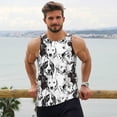 thumbnail image 6 of Gukieu Labrador Retriever Dog Print Men's Quick Dry Fitness Vest, Round Neck Sleeveless Fitness Bodybuilding Top-Large, 6 of 7